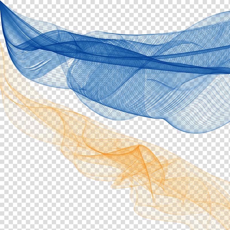 Blue abstract illustration, Line Blue Curve Shape, Blue wavy line