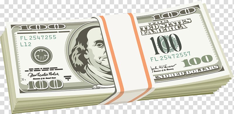Money United States Dollar Euclidean Computer file, A stack of dollar transparent background PNG clipart