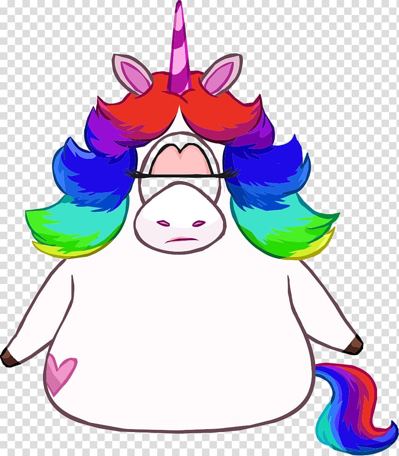 Unicorn Club Penguin Rainbow Legendary creature, unicornio transparent background PNG clipart