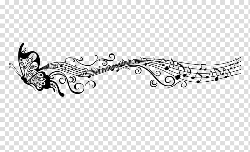 Wall decal Musical note Mural, musical note transparent background PNG clipart