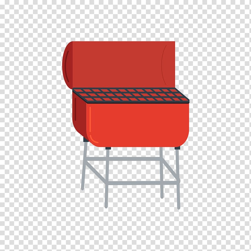 Churrasco Barbecue Euclidean Grilling, Red barbecue stove transparent background PNG clipart