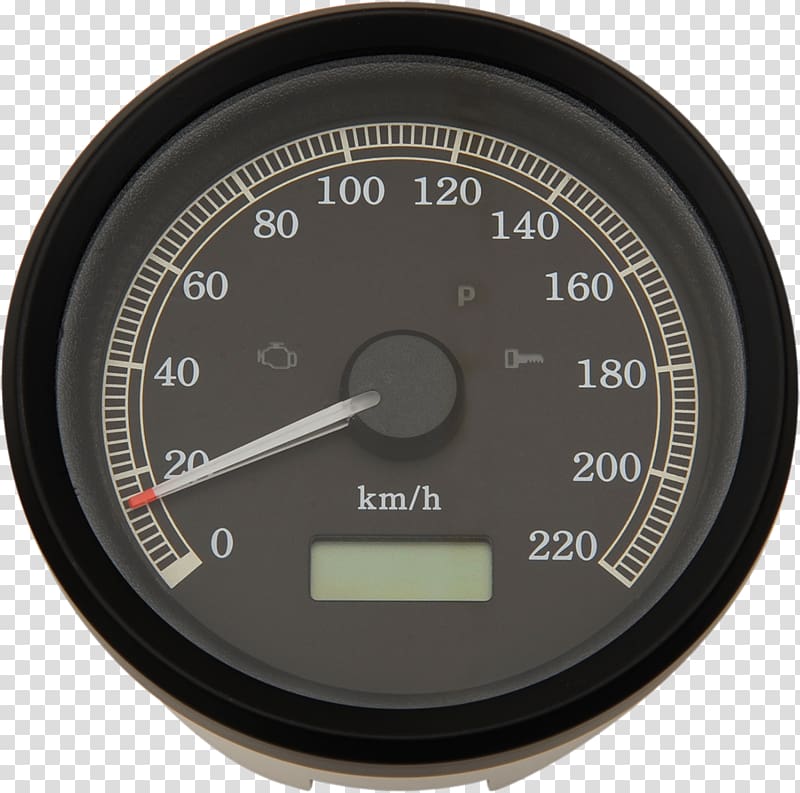 Harley-Davidson Sportster Speedometer Harley-Davidson Super Glide Motorcycle, speedometer transparent background PNG clipart