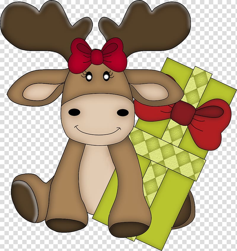Christmas card Santa Claus Reindeer , Thanks Giving transparent background PNG clipart
