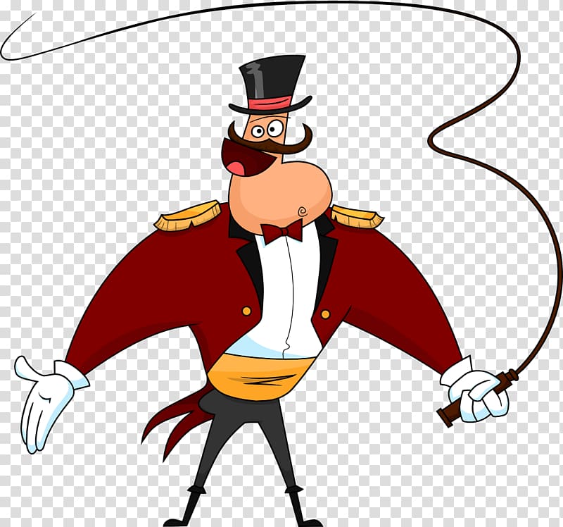 Ringmaster Circus Animation Cartoon , Circus transparent background PNG clipart