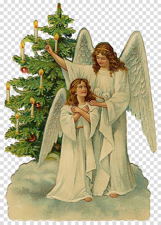 Christmas ornament Victorian era Angel , christmas transparent background PNG clipart