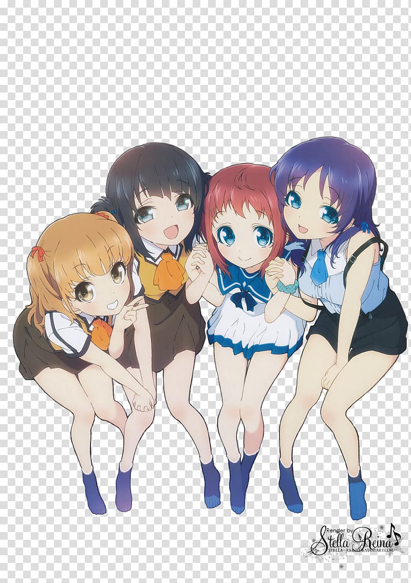 Anime Manaka Mukaido Chisaki Hiradaira Sayu Hisanuma, Anime transparent background PNG clipart