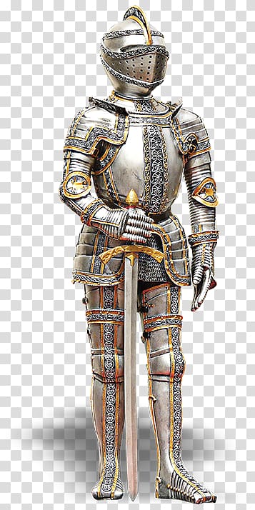 knight armor , Middle Ages Knight Body armor Armour Cuirass, Free helmet buckle decorative material transparent background PNG clipart