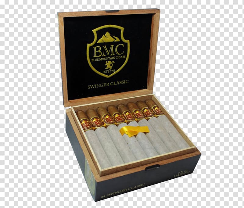 Blue Mountain Cigars Habano Connecticut Swinging, Cigar Box transparent background PNG clipart