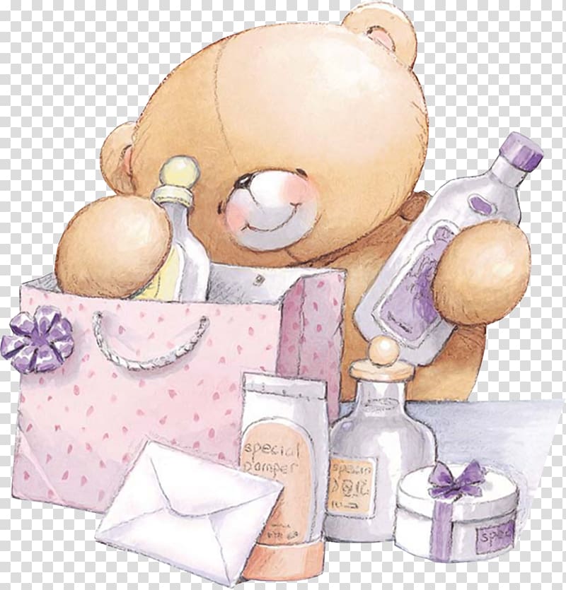 Forever Friends Teddy bear , get well soon transparent background PNG clipart