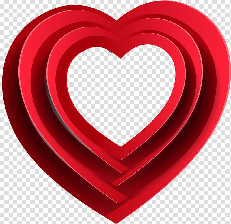 Love Valentine\'s Day Red White Heart, HERT transparent background PNG clipart