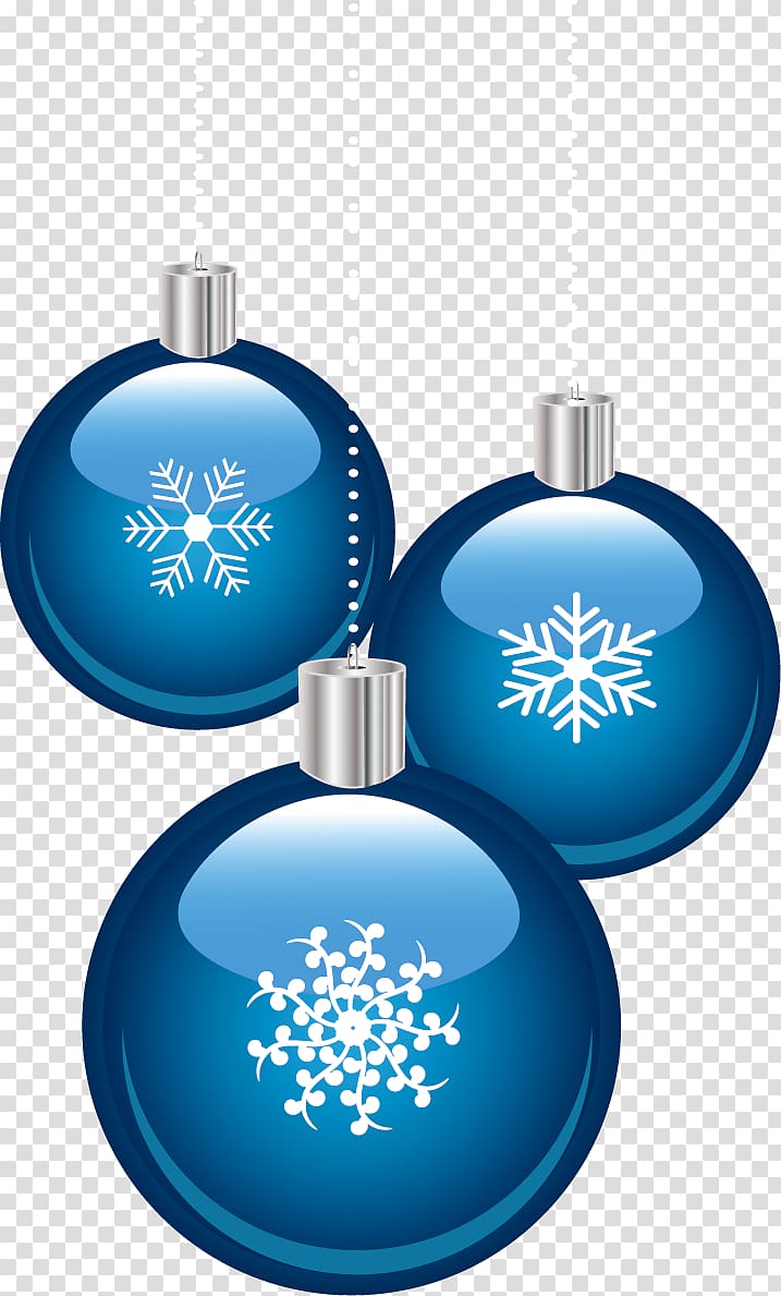 Christmas ornament Blue Fototapeta, Snowflake bottle fitted transparent background PNG clipart