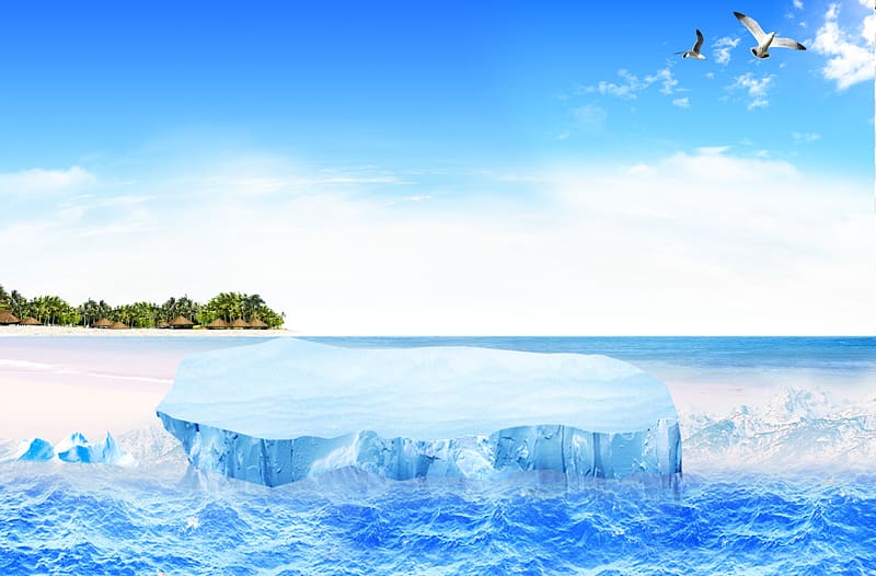 Iceberg Sea, iceberg transparent background PNG clipart