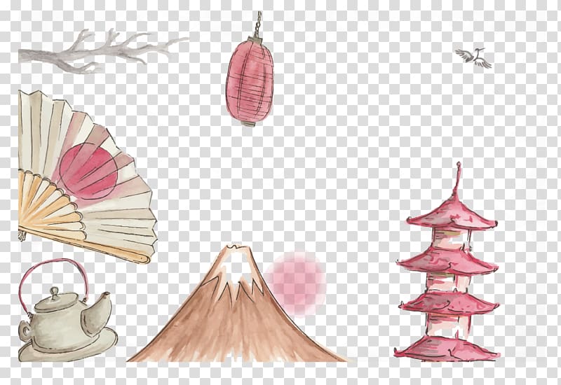 Japan Illustration, Japanese element transparent background PNG clipart