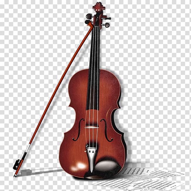 Bass violin Violone Double bass Viola Fiddle, Elegant violin transparent background PNG clipart