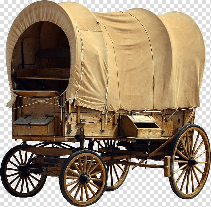 Covered wagon Carriage Person Cart, mule transparent background PNG clipart