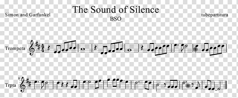 The Sound of Silence Sounds of Silence Simon & Garfunkel Song Lyrics, sheet music transparent background PNG clipart