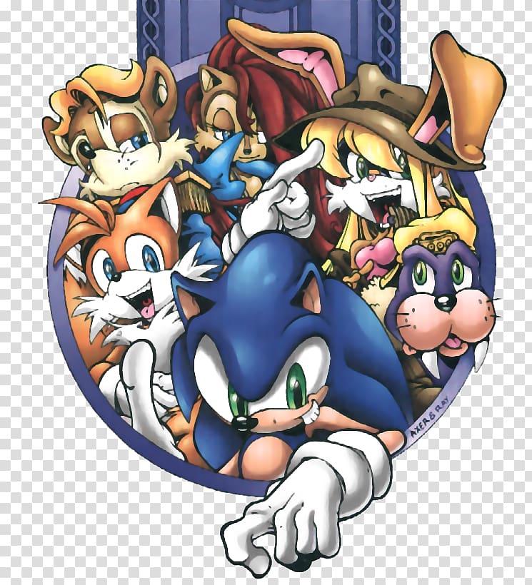 Sonic the Hedgehog Sonic the Fighters Sonic and the Black Knight Tails Character, freedom fighters transparent background PNG clipart