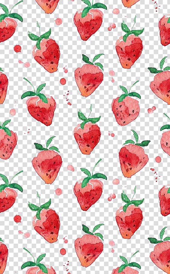 Art Drawing , Hand-painted background Strawberry transparent background PNG clipart