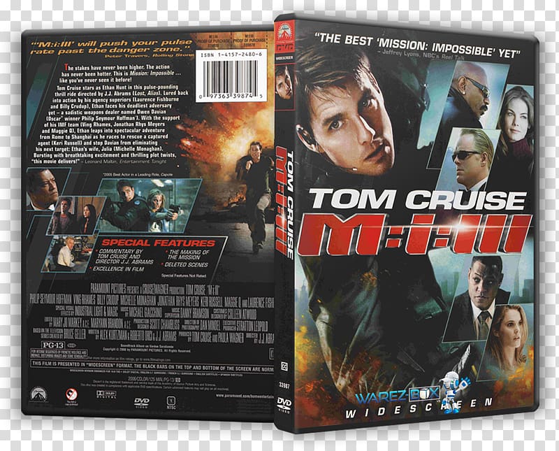 Tom Cruise Mission: Impossible III Action Film DVD, tom cruise transparent background PNG clipart