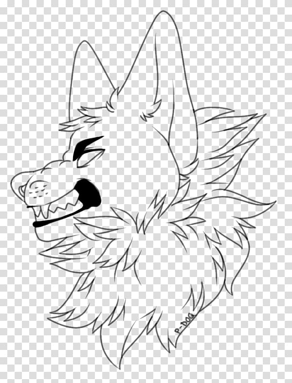 Line art Whiskers Drawing Painting, Angry Wolf transparent background PNG clipart