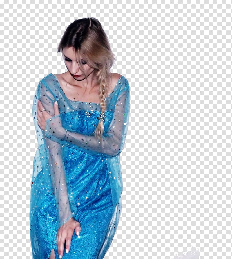 Dress Shoulder Silk Outerwear Clothing, ice queen transparent background PNG clipart