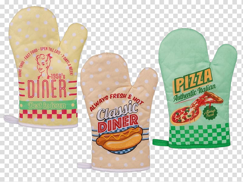 Oven glove Diner Barbecue Retro style Apron, kitchen gloves transparent background PNG clipart