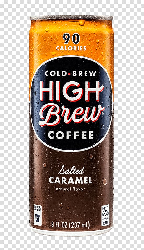 High Brew Coffee Cold brew Espresso Energy drink, salted caramel transparent background PNG clipart