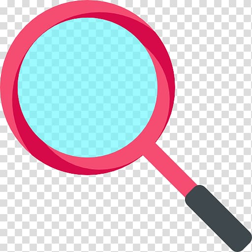 Scalable Graphics Magnifying glass Icon, Red magnifying glass transparent background PNG clipart