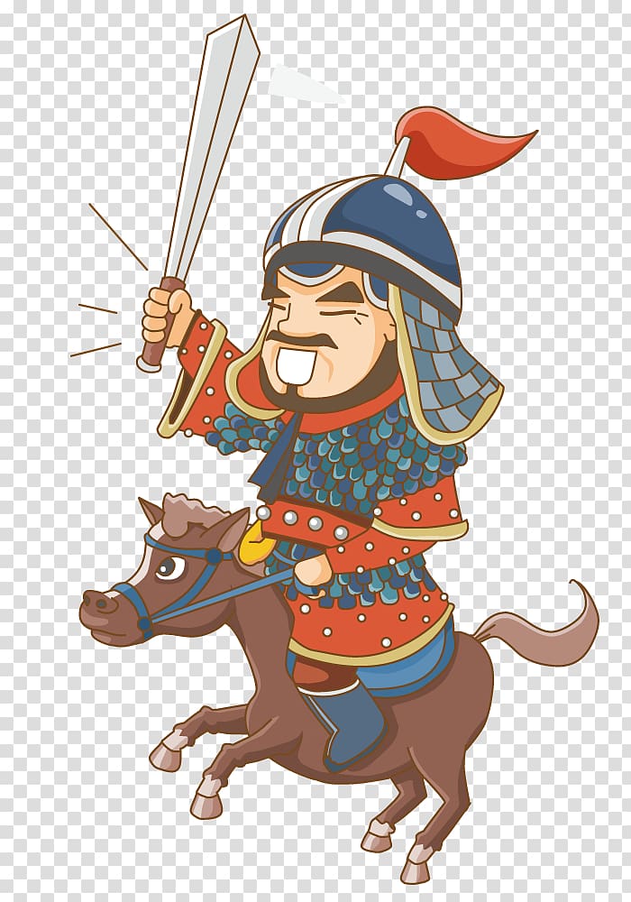 General Cartoon, Knight at war transparent background PNG clipart