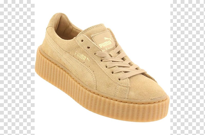 Puma Brothel creeper Sneakers Shoe Suede, woman transparent background PNG clipart