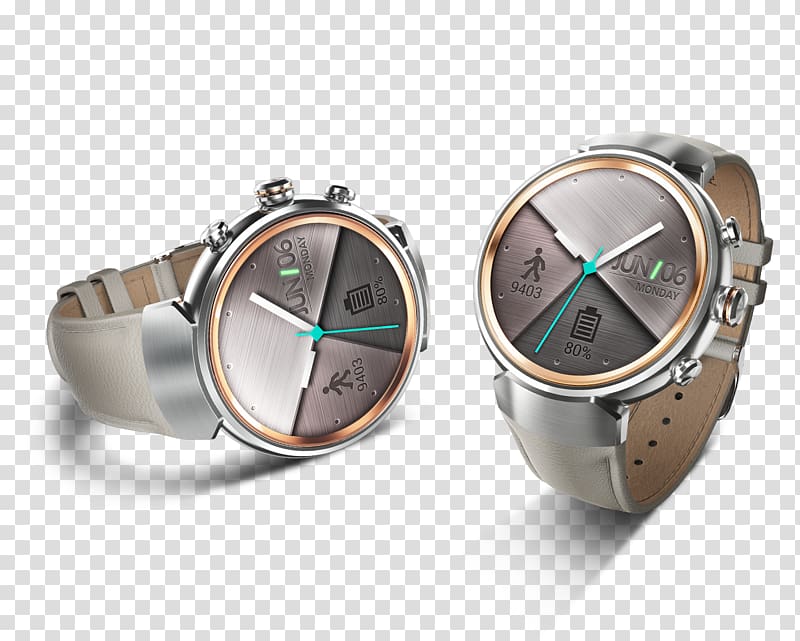 ASUS ZenWatch 3 Smartwatch Strap Wear OS, watch transparent background PNG clipart