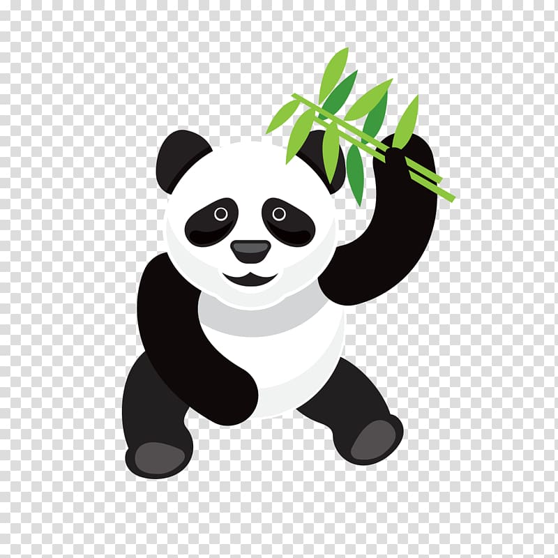 China Giant panda, David Panda cartoon transparent background PNG clipart