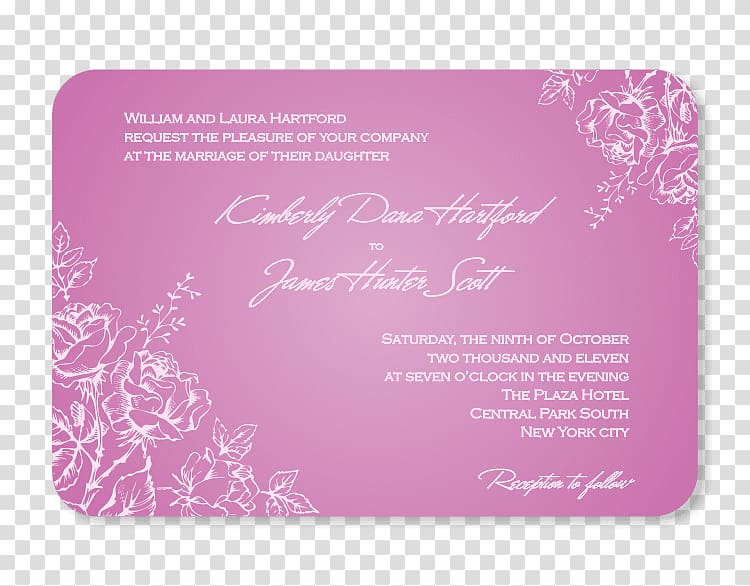 Wedding invitation Paper Convite Gender reveal, wedding transparent background PNG clipart