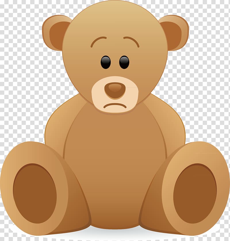 Teddy bear Sadness , Bear decorative material transparent background PNG clipart