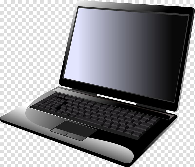 Laptop illustration Icon, 弯曲surface transparent background PNG clipart