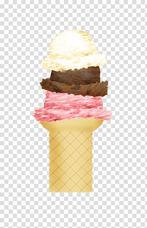 Neapolitan ice cream Ice cream cone ForgetMeNot, Colorful ice cream transparent background PNG clipart