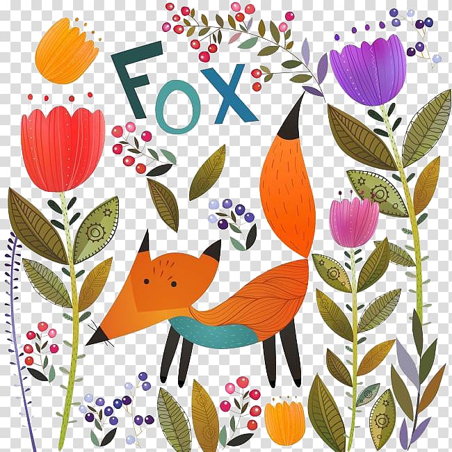 Throw pillow Cushion Bedding Linen, Cartoon fox transparent background PNG clipart