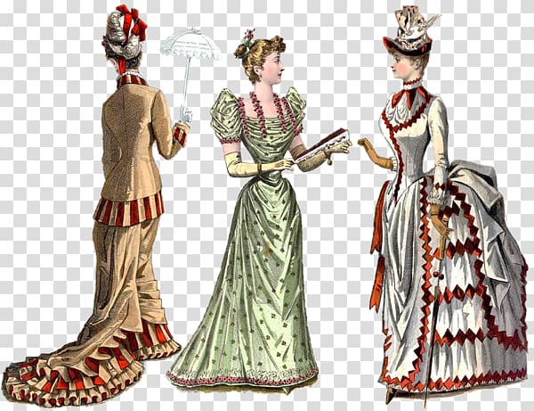 Victorian era Victorian fashion Edwardian era Bustle, dress transparent background PNG clipart