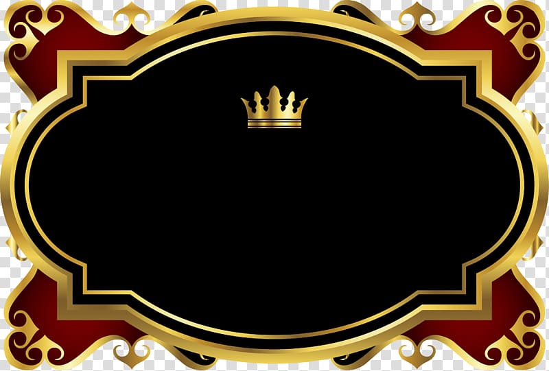 Crown Computer file, Hand painted gold crown card transparent background PNG clipart