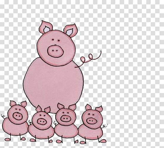 Domestic pig Mummy Pig Peppa Pig Wedding invitation Birthday, Pet Pig transparent background PNG clipart