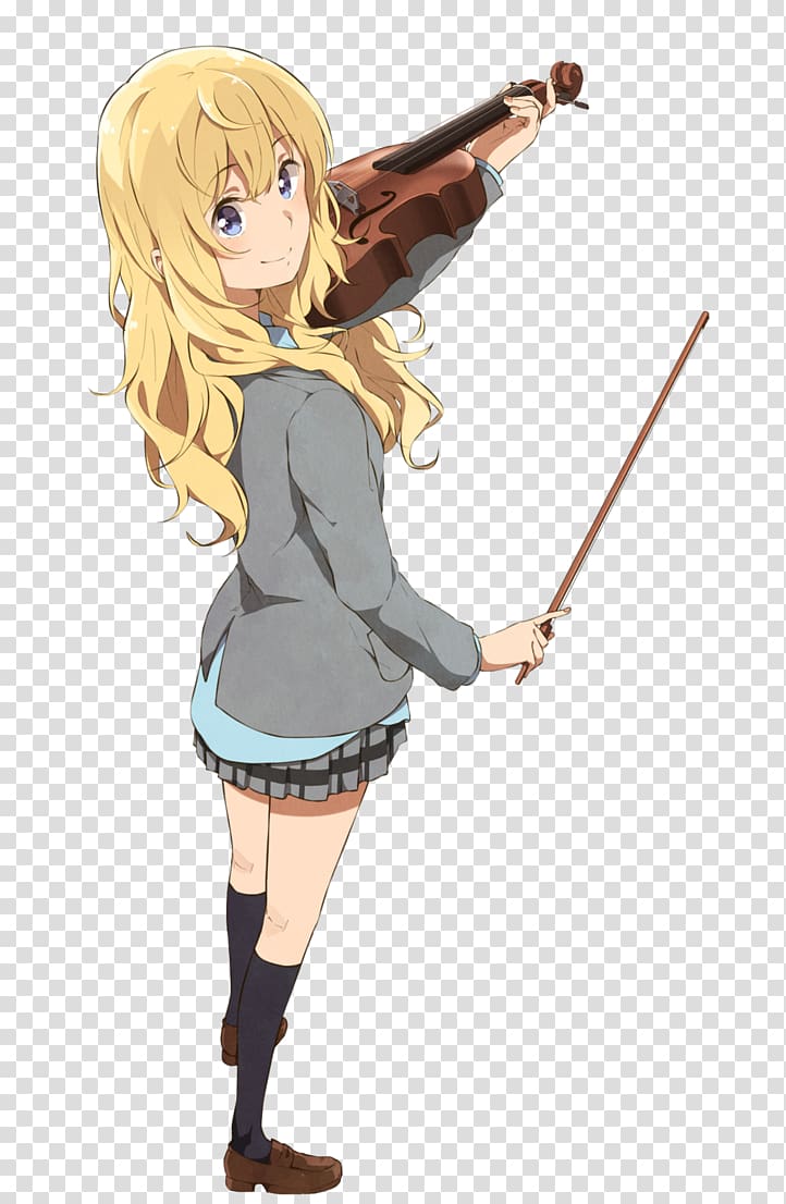 Kaori y Kousei Shigatsu wa Kimi no uso transparent background PNG