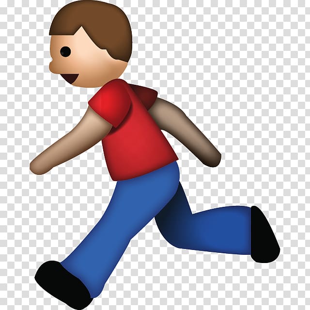 iPhone World Emoji Day Running Emoticon, running man transparent background PNG clipart
