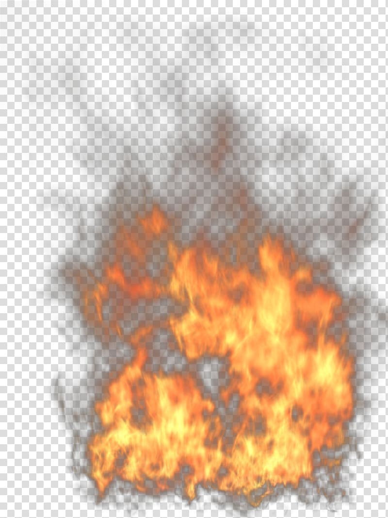 burning flame and smoke transparent background PNG clipart