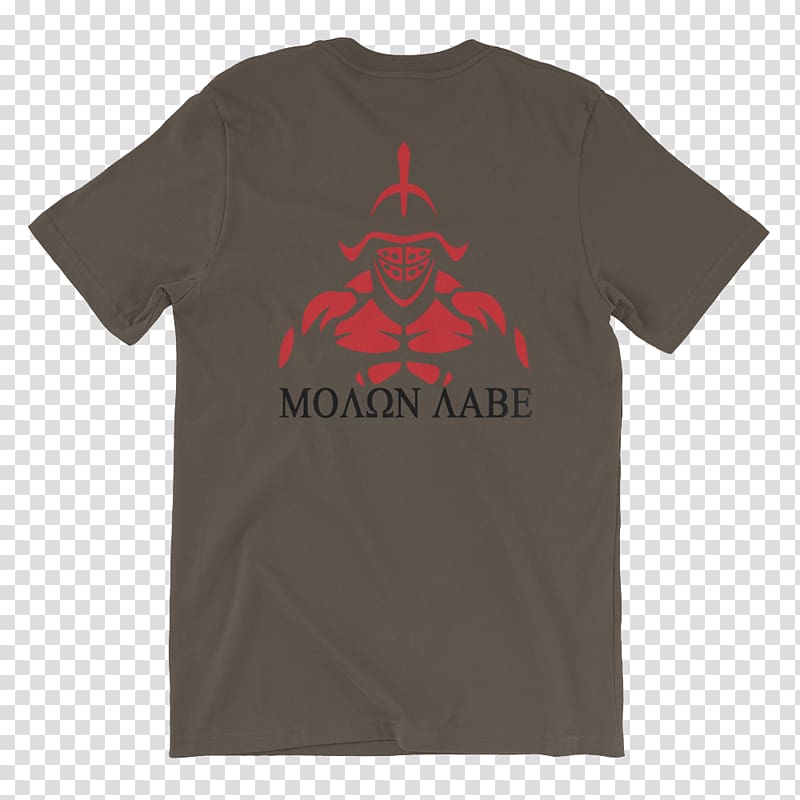 T-shirt Bluza Sleeve Logo, Molon Labe transparent background PNG clipart