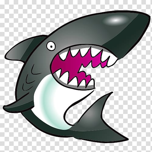 Marine life Cartoon , Cartoon shark transparent background PNG clipart
