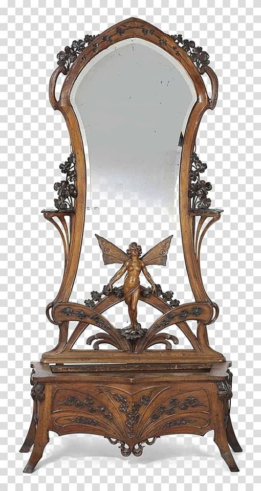Museum of Art Nouveau and Art Deco Furniture, European mirror transparent background PNG clipart