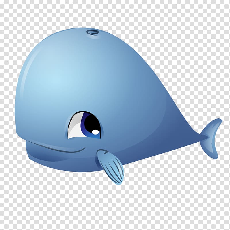 Blue whale Euclidean , Cartoon Cute Big Blue Whale transparent background PNG clipart