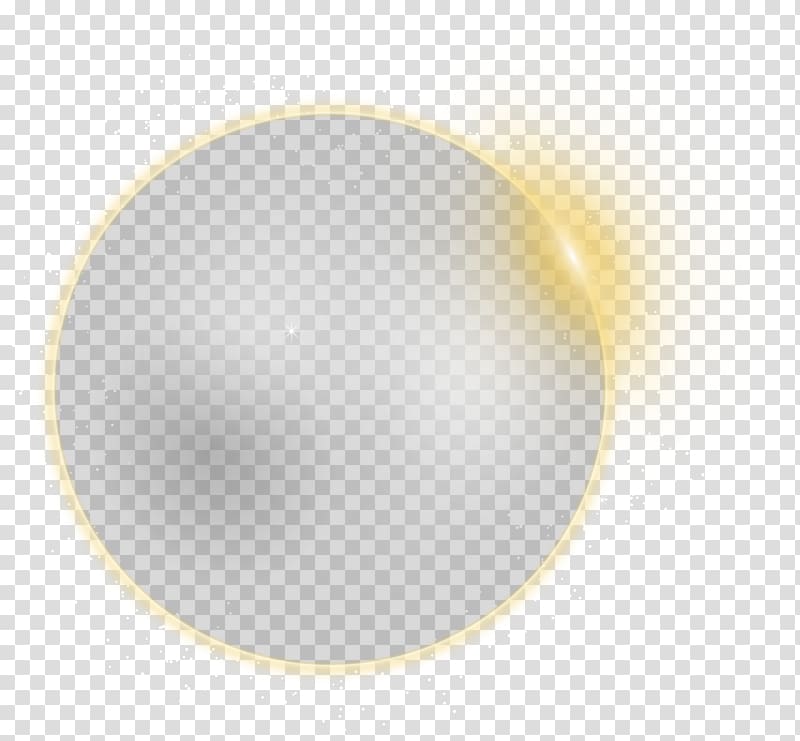 solar eclipse illustration, Yellow Circle Pattern, Luminous round effect element transparent background PNG clipart