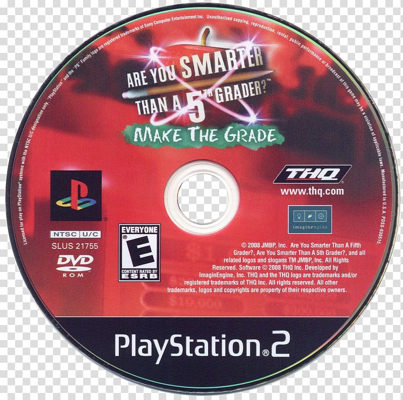 PlayStation 2 Are You Smarter Than a 5th Grader?: Make the Grade Video Games THQ, step back cupboard transparent background PNG clipart