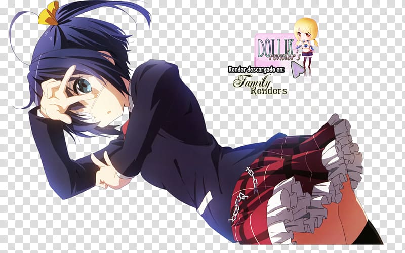 GIF Love, Chunibyo & Other Delusions Chūnibyō Anime, Anime, black Hair,  cartoon, desktop Wallpaper png